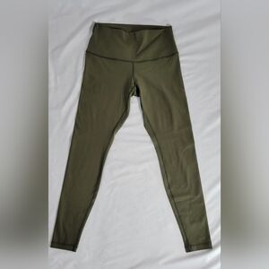 Womens Lululemon Olive Green Leggings